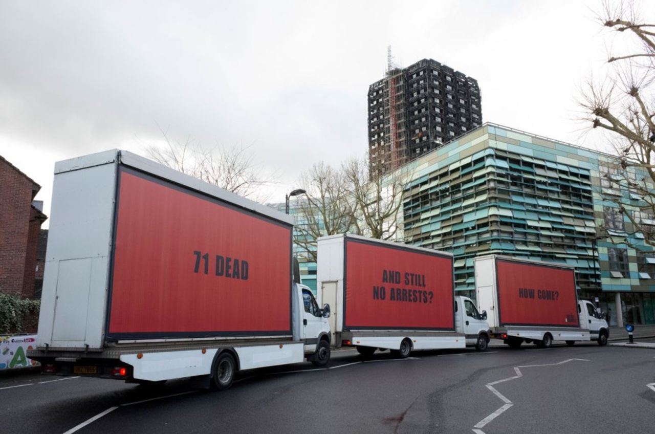 3 Billboards outside Grenfell, London