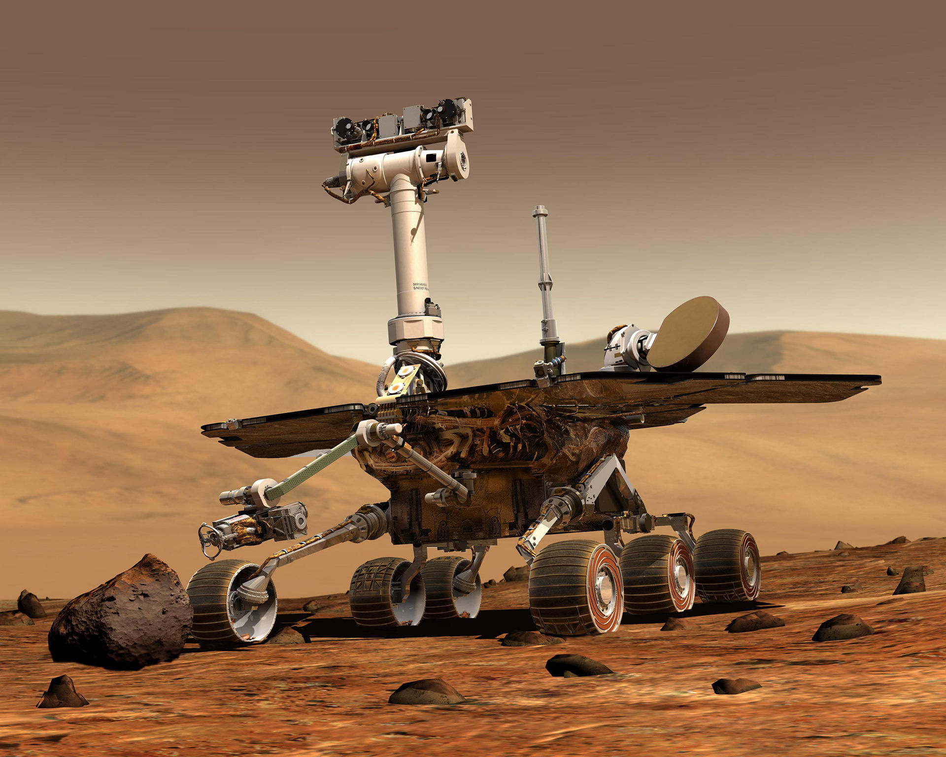 Opportunity firar 5000 mars-dygn på Mars