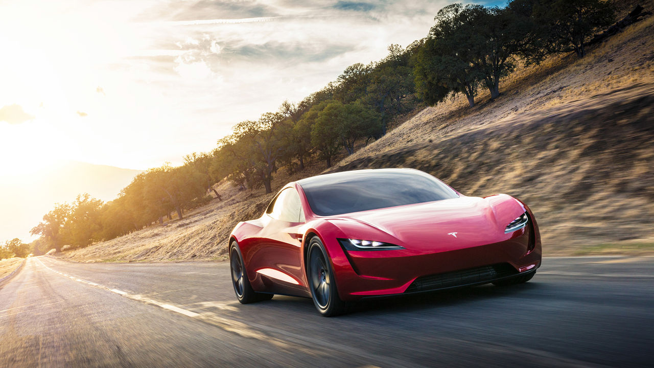 Ny video visar när Tesla Roadster accelererar