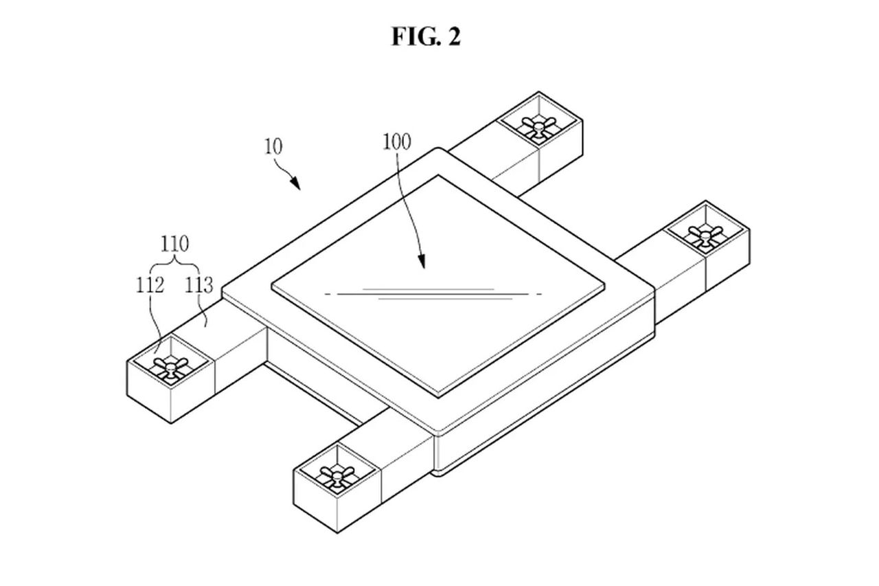 Samsung tar patent på en flygande skärm