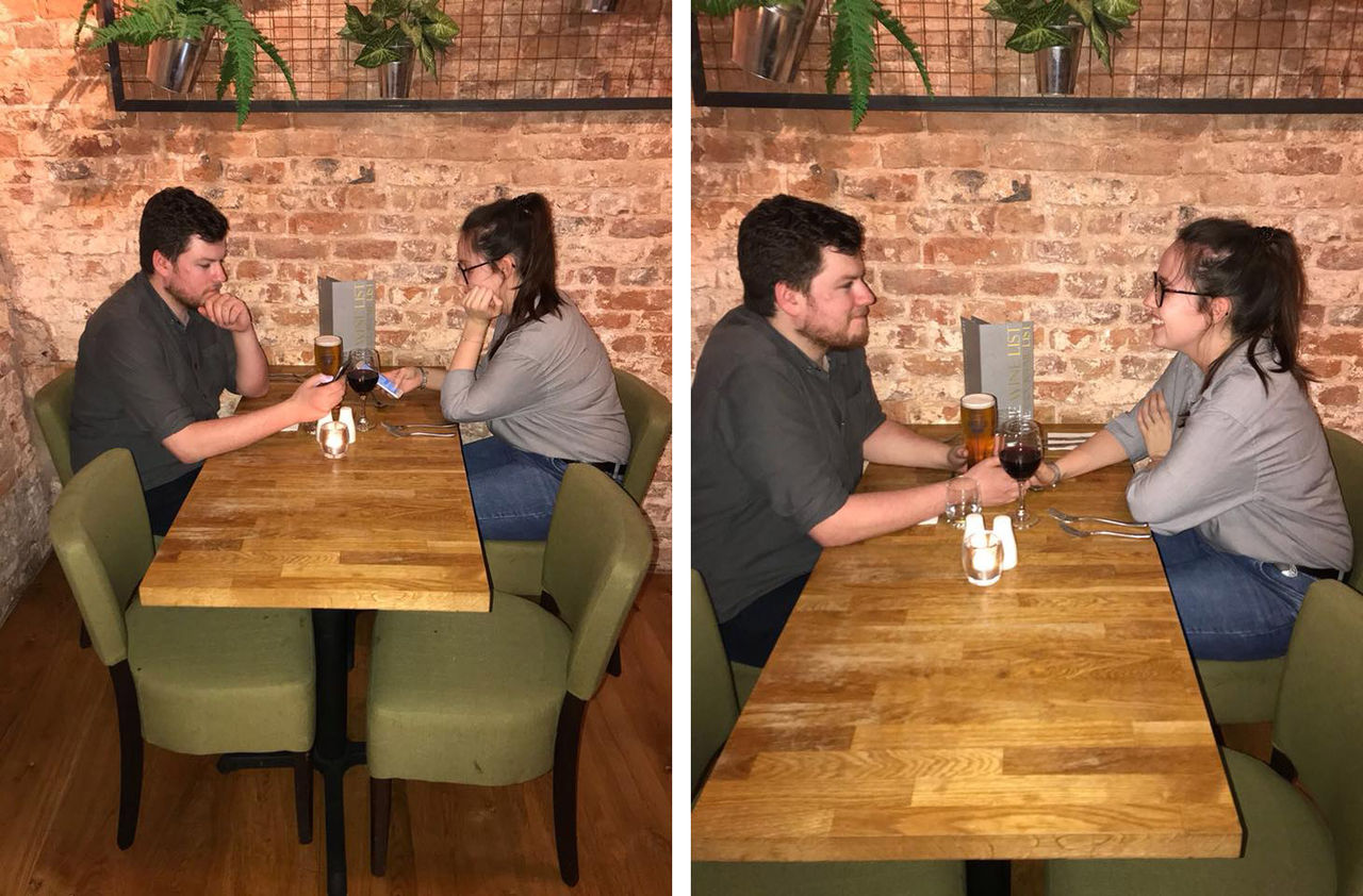 Dumpa din mobil och få rabatt på middagen