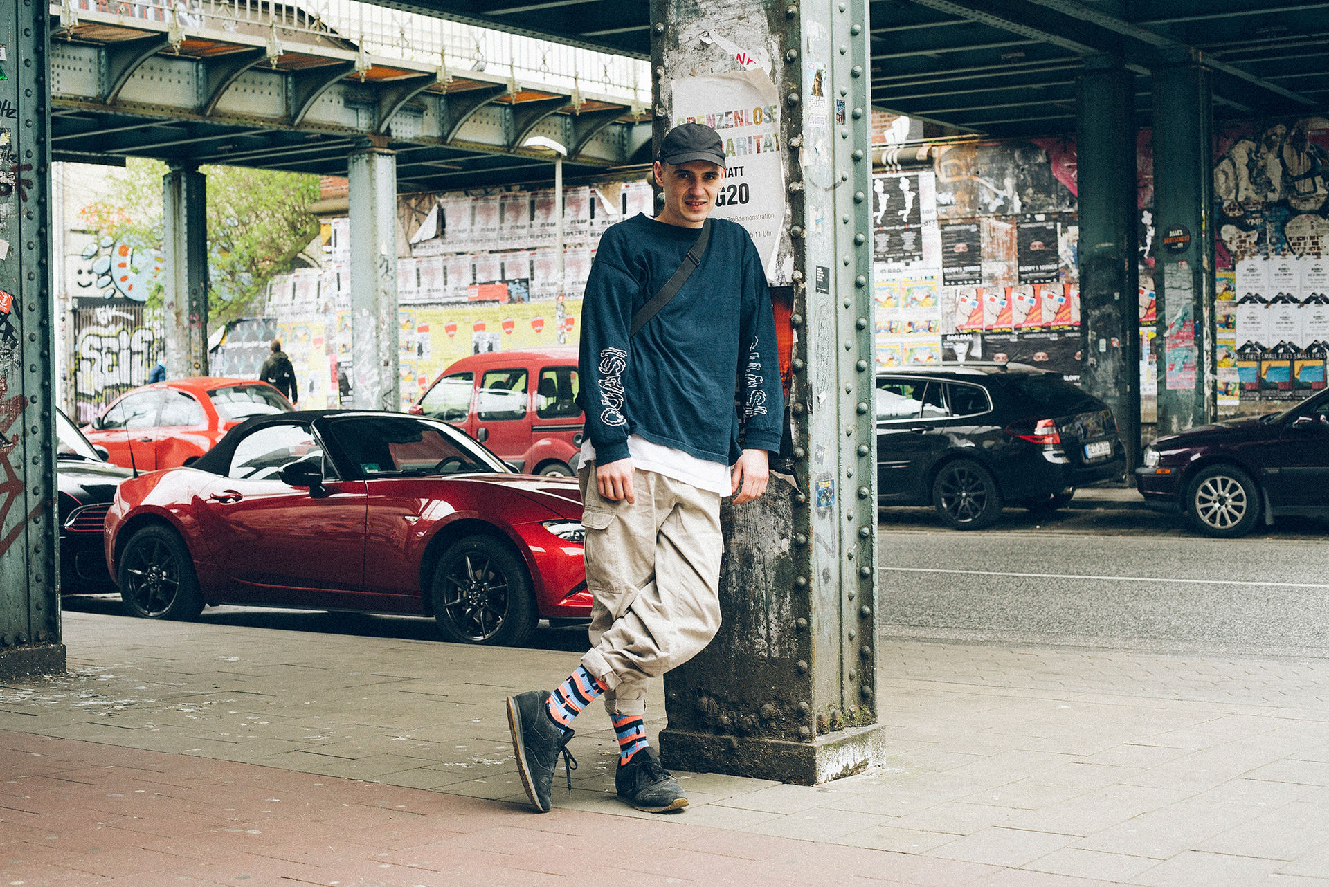 Strumpor som hyllar graffitikonsten