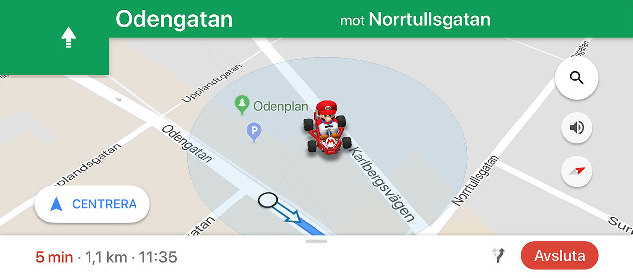 Kör runt som Mario i Google Maps