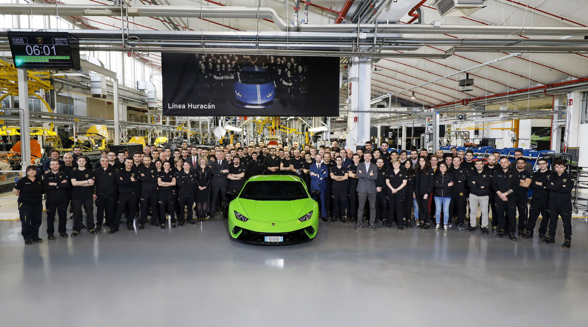 Lamborghini har nu skruvat ihop 10.000 stycken Huracán