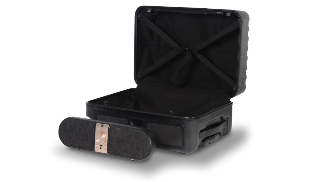 Nomadic Speakcase är en resväska med tillhörande högtalare