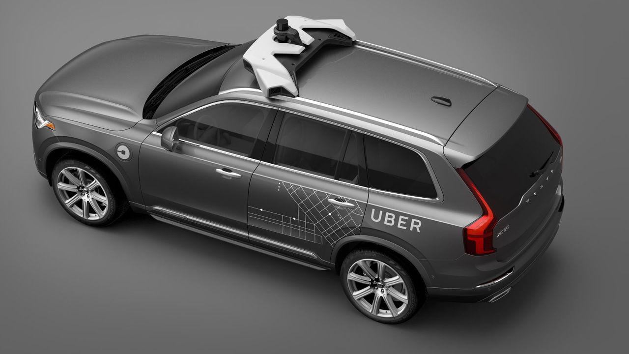 Inte Volvos teknik för självkörande bilar i Uber-bil