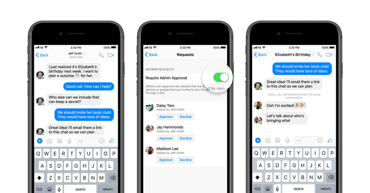 Facebook lägger till adminfunktioner i Messenger