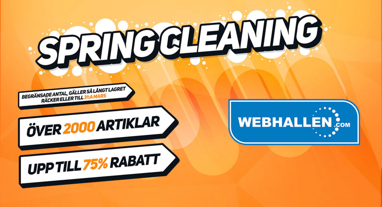 Webhallen vårstädar