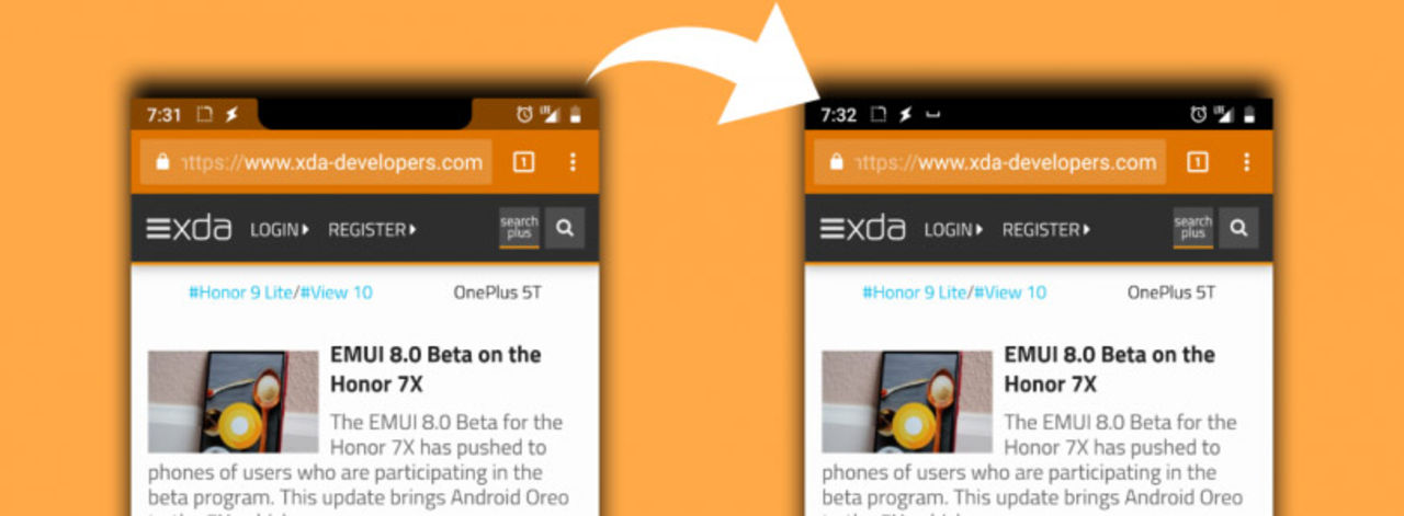 Nacho Notch tar bort läppen på Android-telefoner