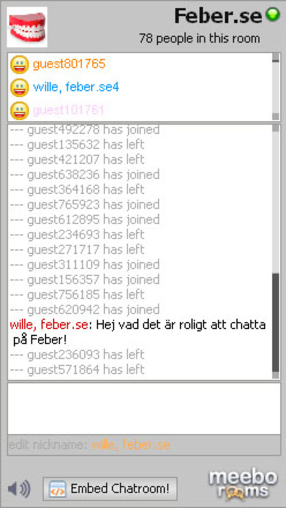 Chatta med oss och varandra