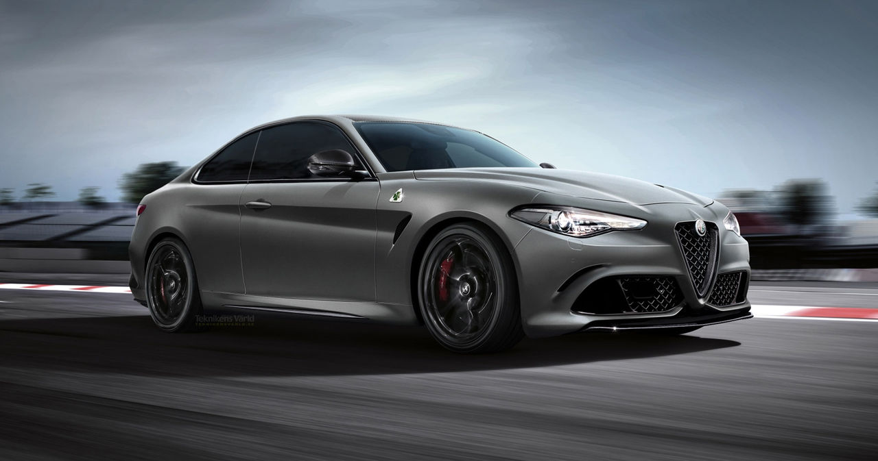 Alfa Romeo Giulia Coupé på väg
