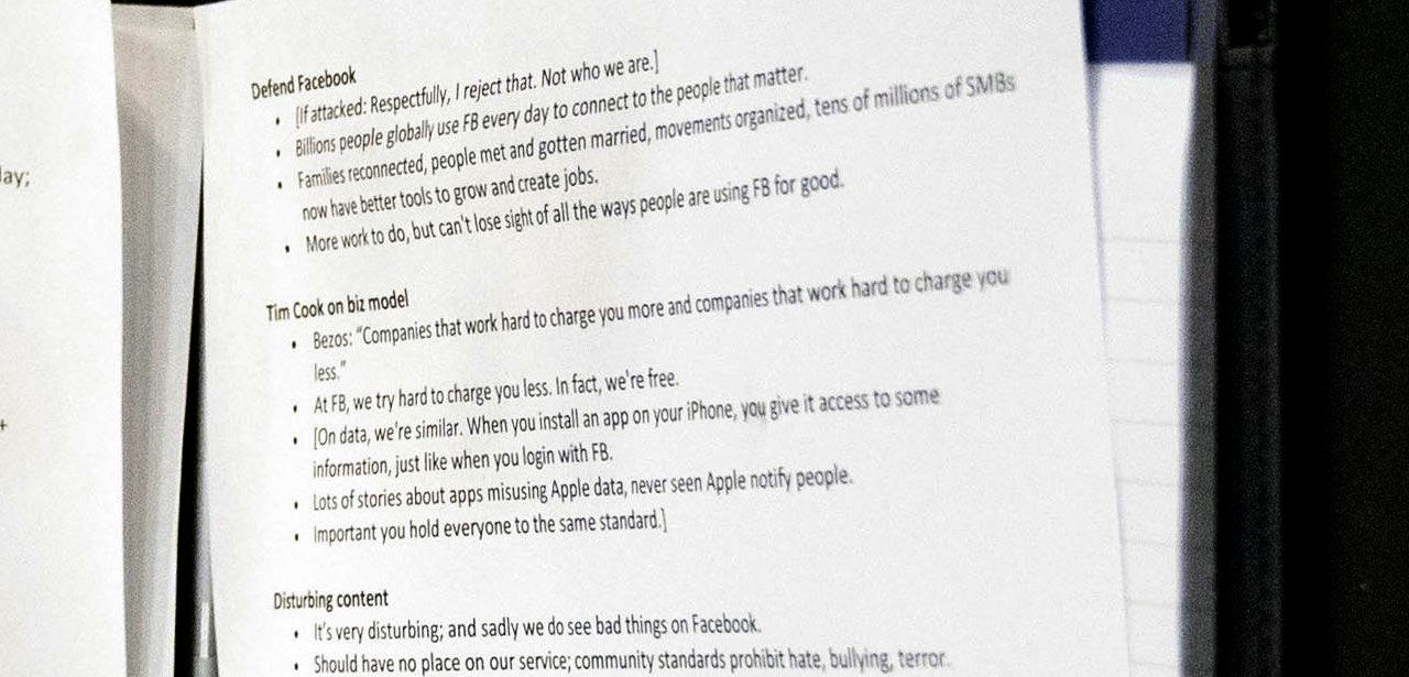 Här är Marks anteckningar inför kongressutfrågningen