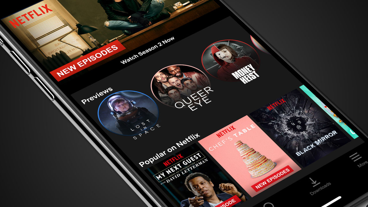 Netflix app till iOS börjar visa trailers