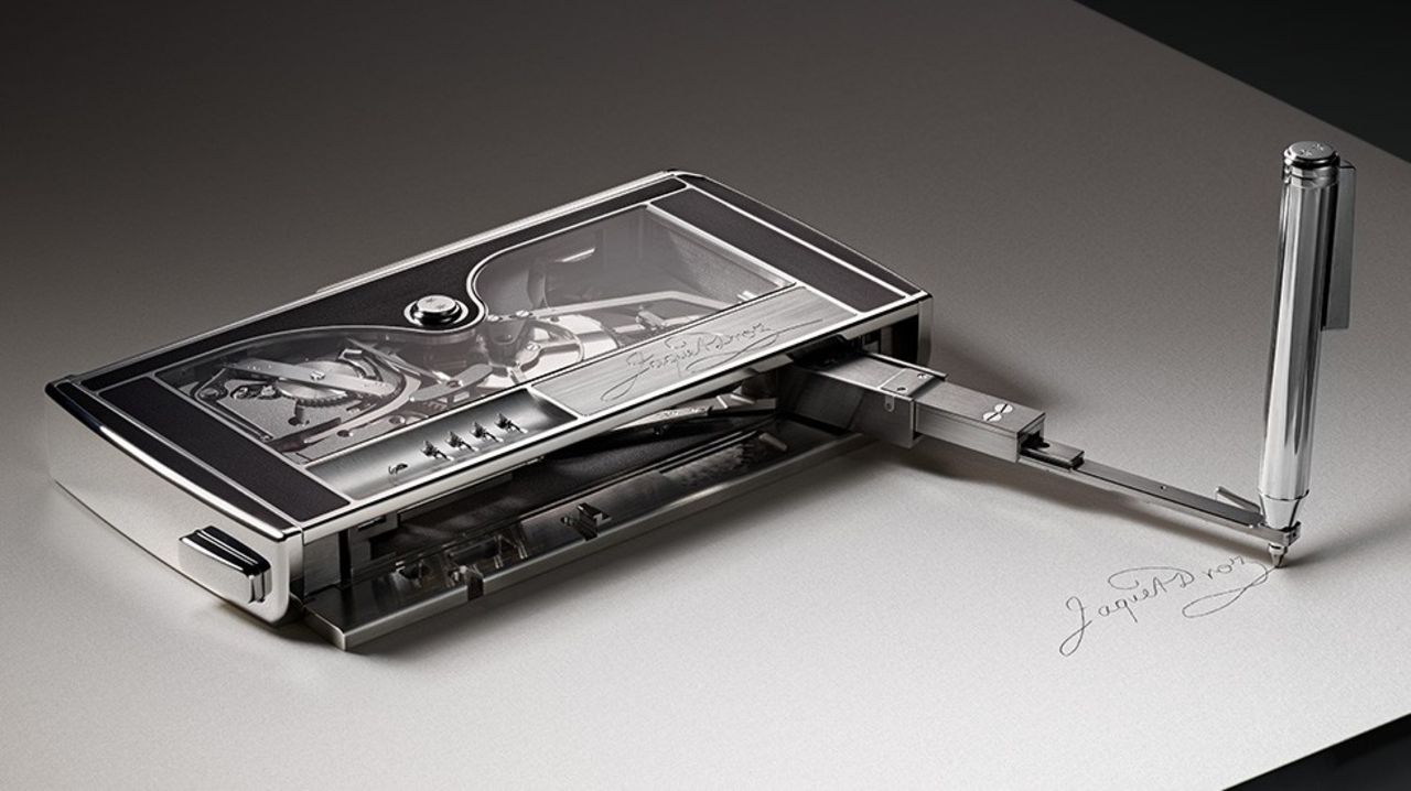 Jaquet Droz  har gjort en signeringsmaskin