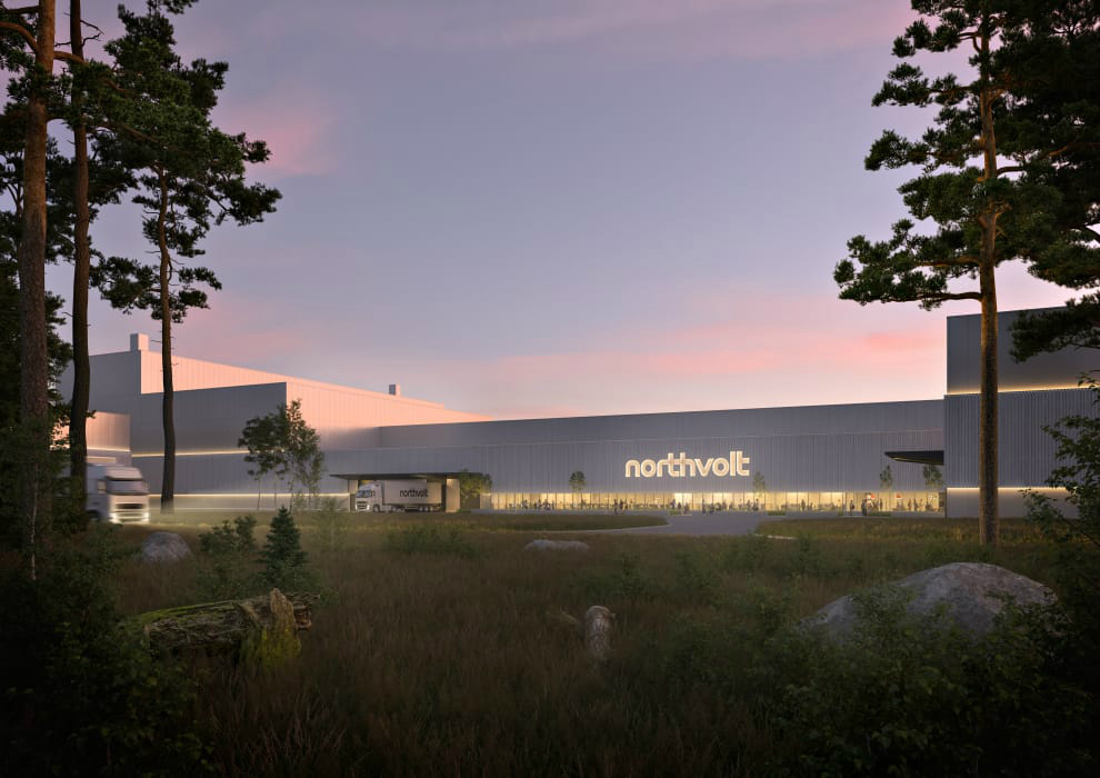 Nu har Northvolt börjat bygga anläggning i Västerås. Blir del av Europas största batterifabrik ...