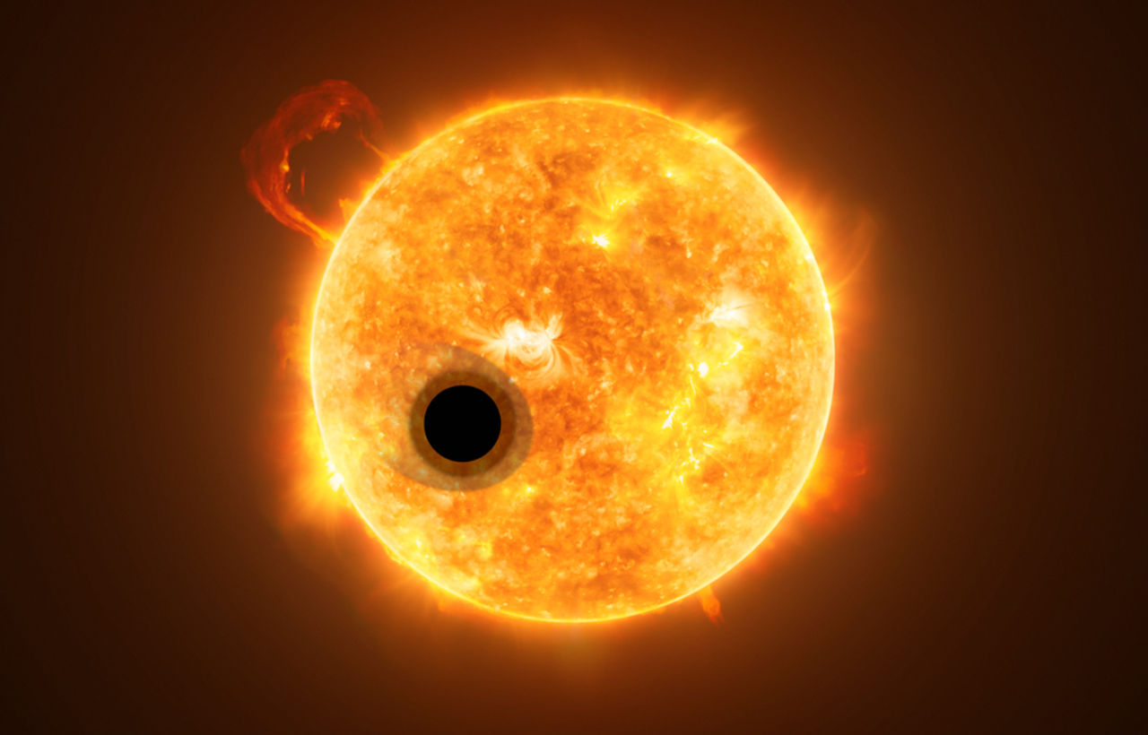 Hubble hittar en planet med helium på