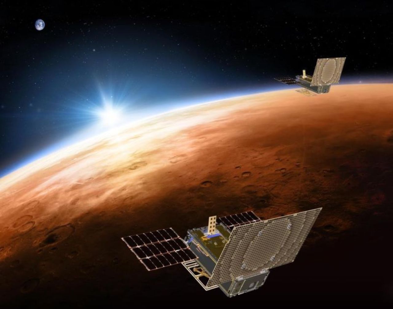Nu är två CubeSat-satelliter på väg till Mars