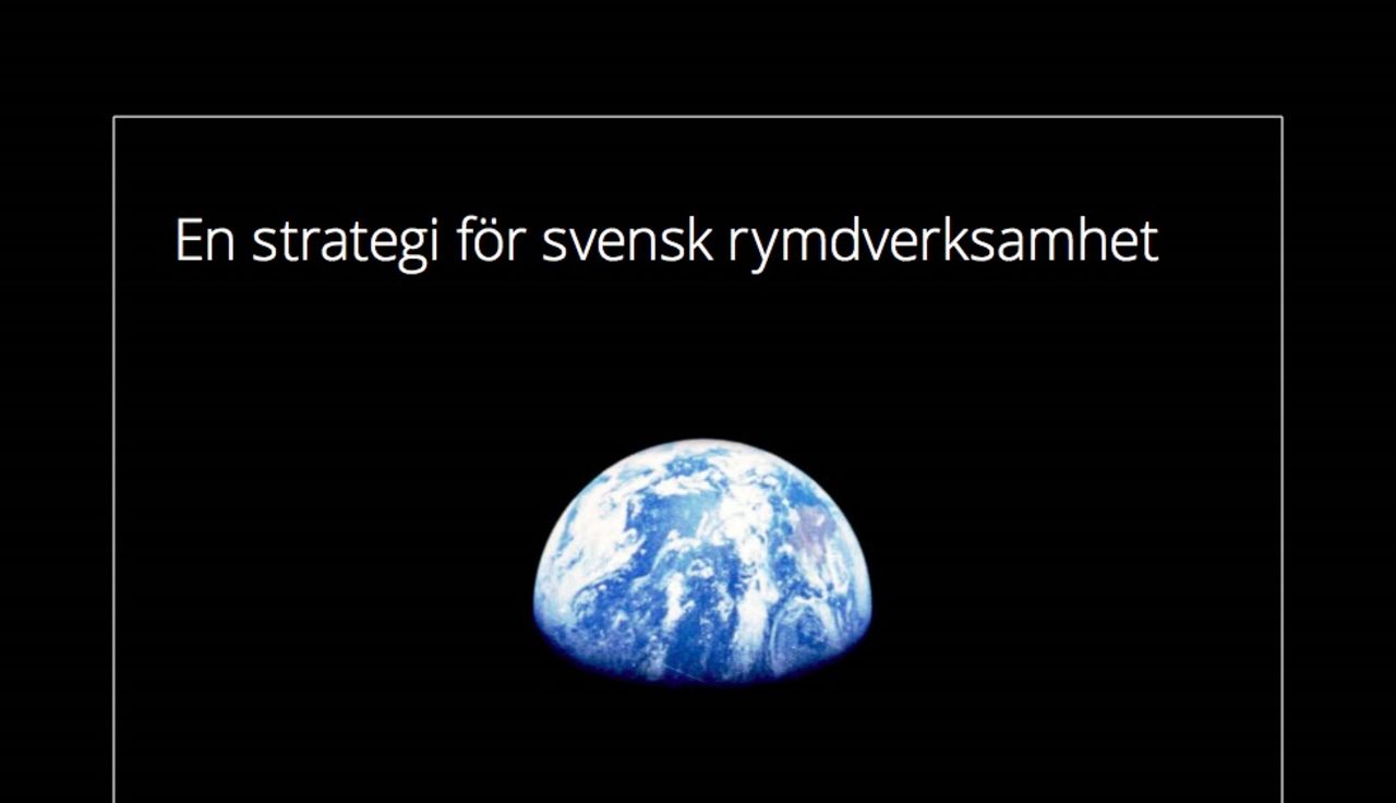 Sverige har fått en rymdstrategi