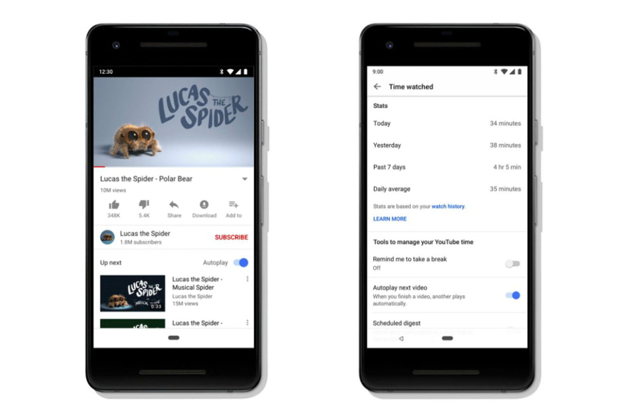 Google inför skärmtidshantering på Android och YouTube