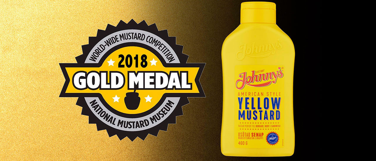 Johnny's Yellow Mustard kammade hem guld