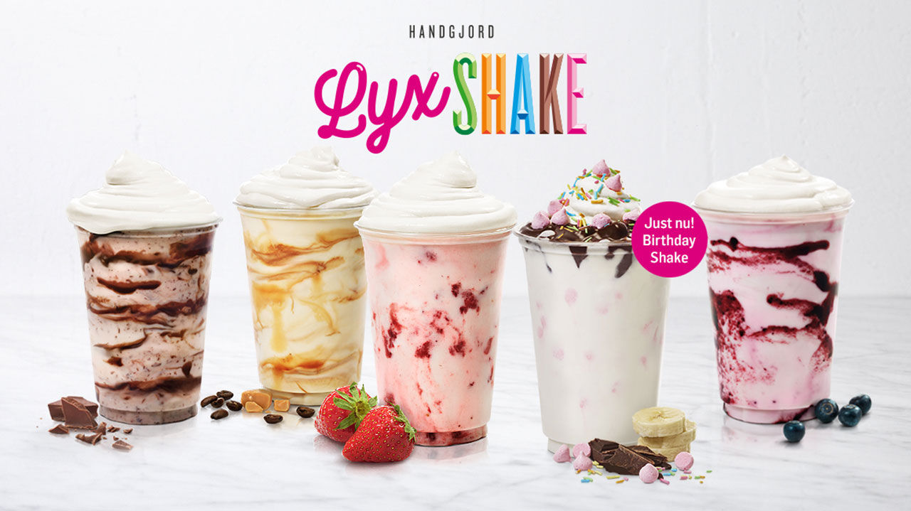 Ny lyxshake från Max med födelsedagstema