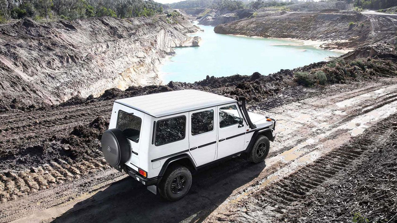 Gamla Mercedes G-Klass tillverkas fortfarande