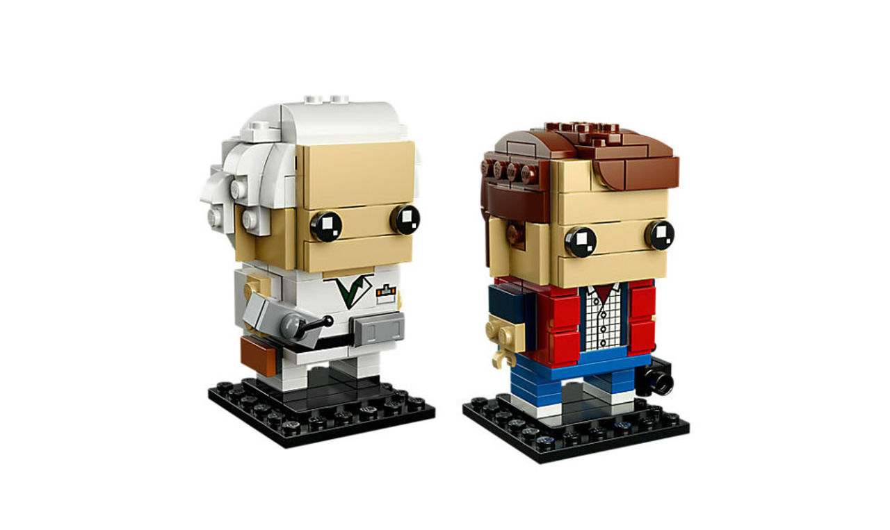 Marty McFly och Doc Brown i Legoform