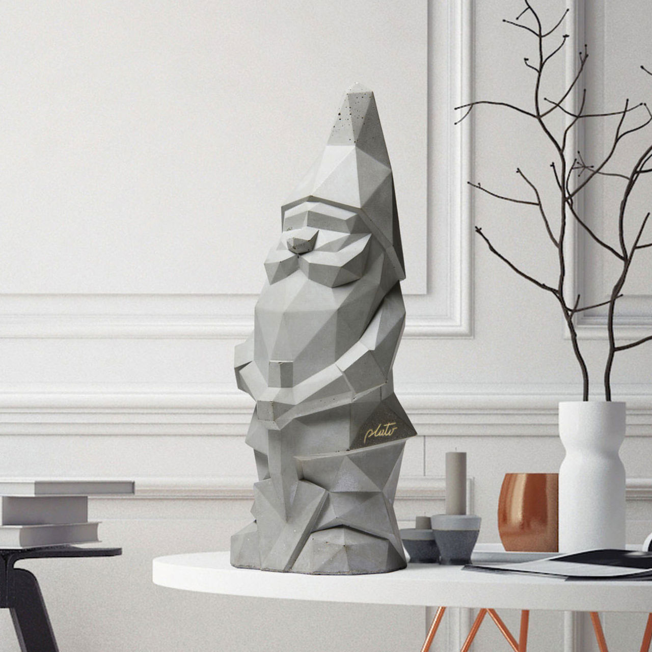 En trädgårdstomte med få polygoner