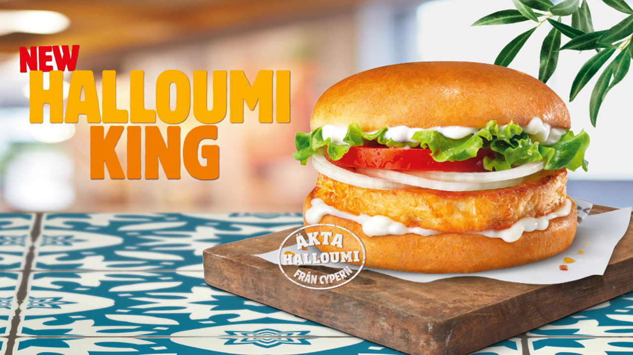 Nu börjar även Burger King med halloumiburgare