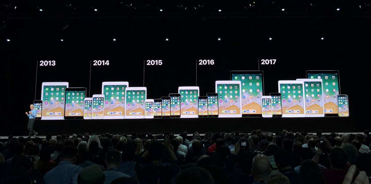 iOS fortsätter att stödja gamla enheter