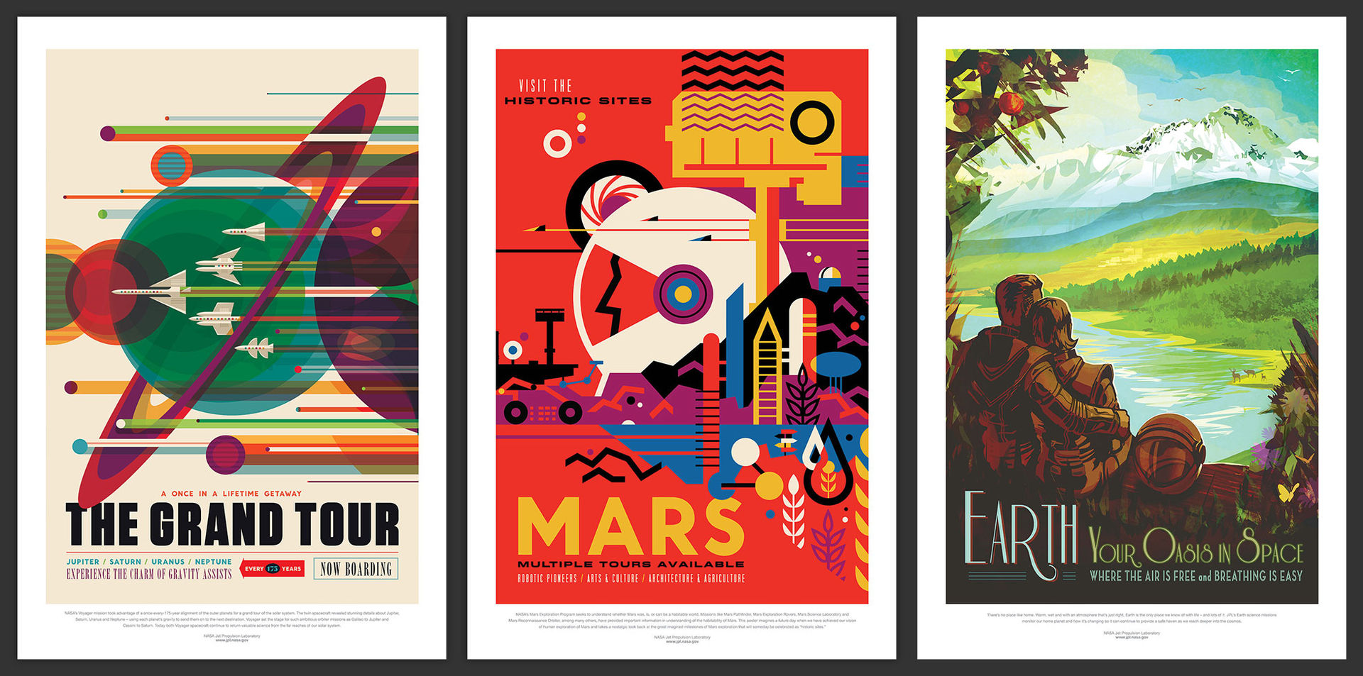 Sköna posters från NASA