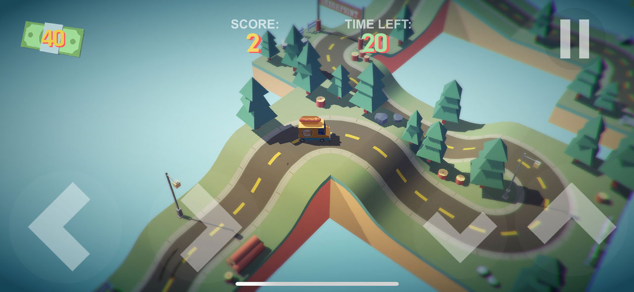 Gulligt och rätt annorlunda litet bil-spel