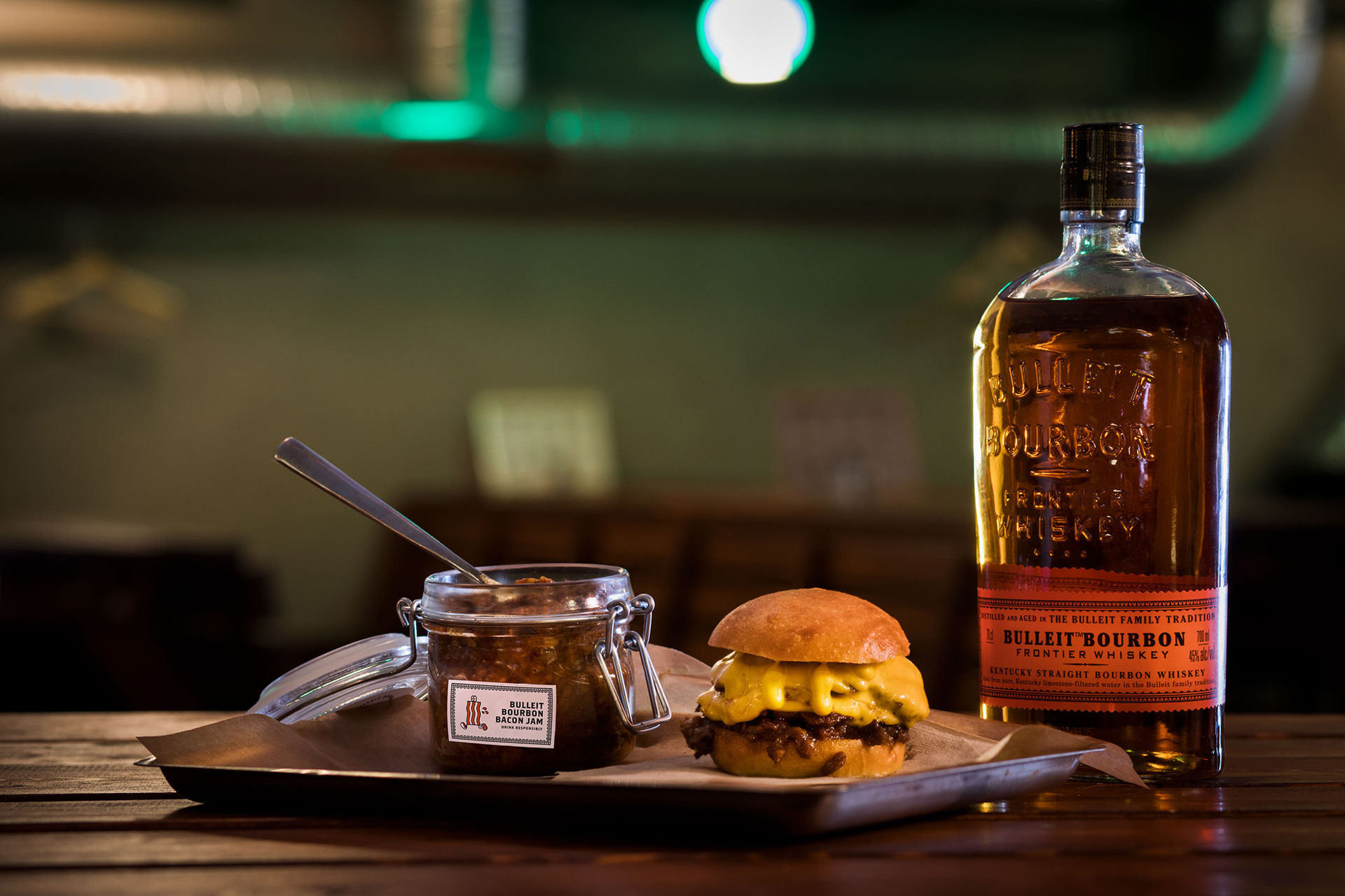 Baconsylt att smeta på burgaren