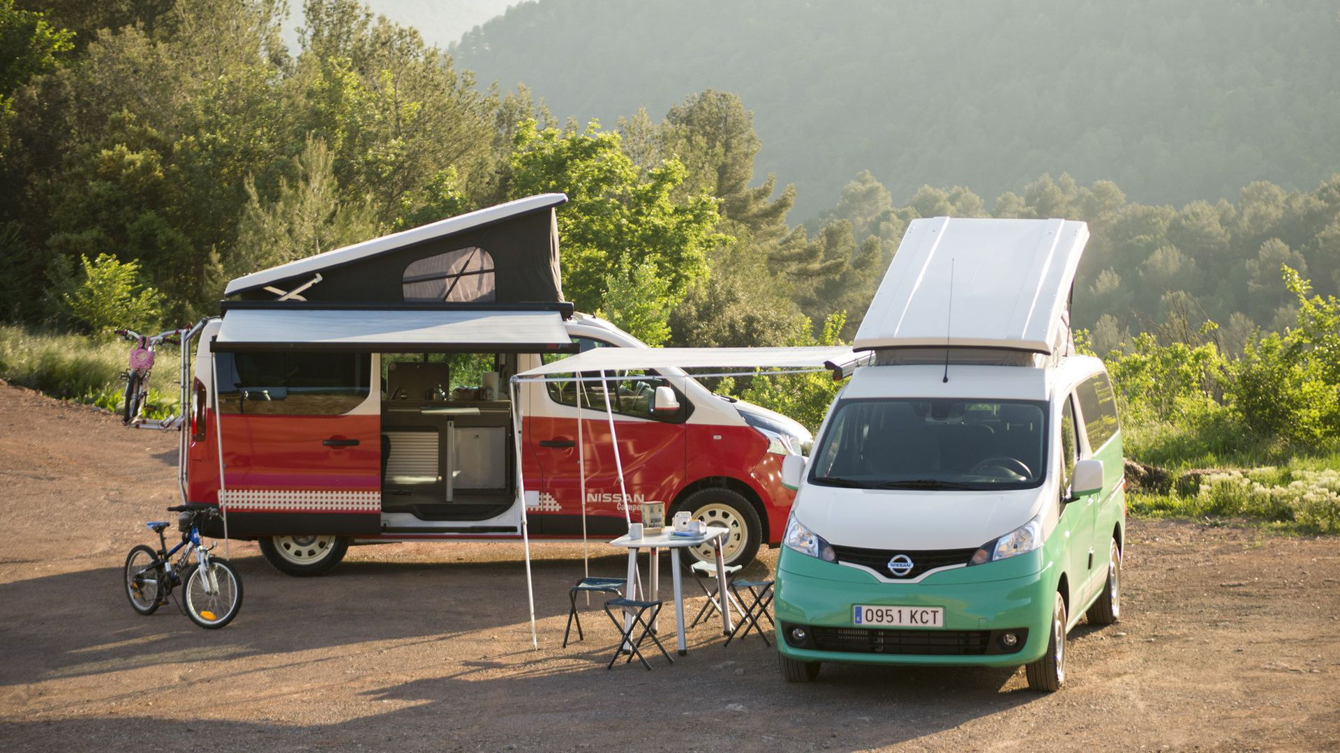 Campa med Nissans e-NV200 eller NV300