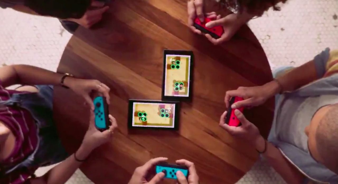 Koppla samman två Nintendo Switch 