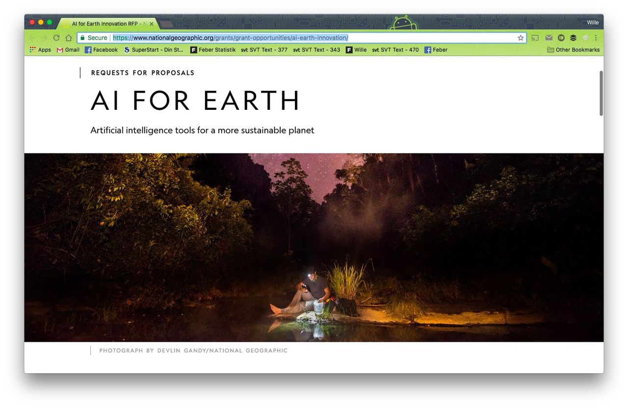 Microsoft och National Geographic letar AI-projekt