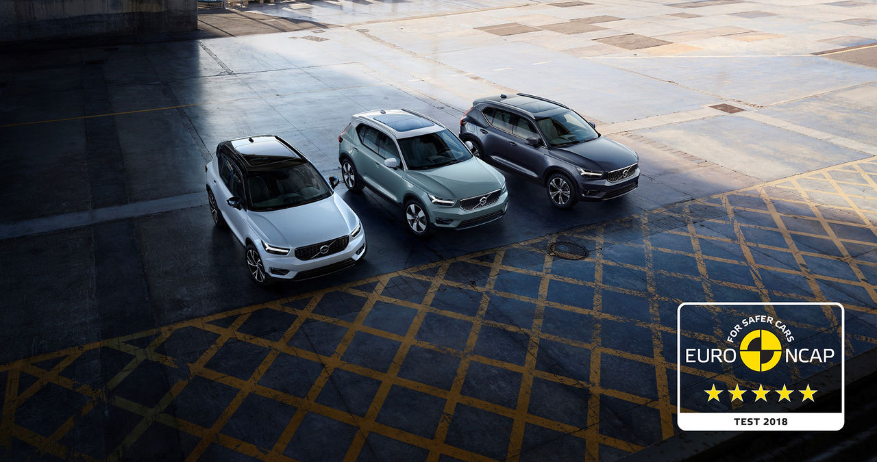 Fem stjärnor till Volvo XC40 av Euro NCAP