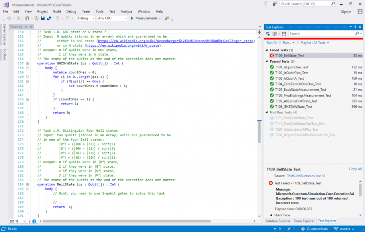 Lär dig kvantprogrammering med Quantum Katas 
