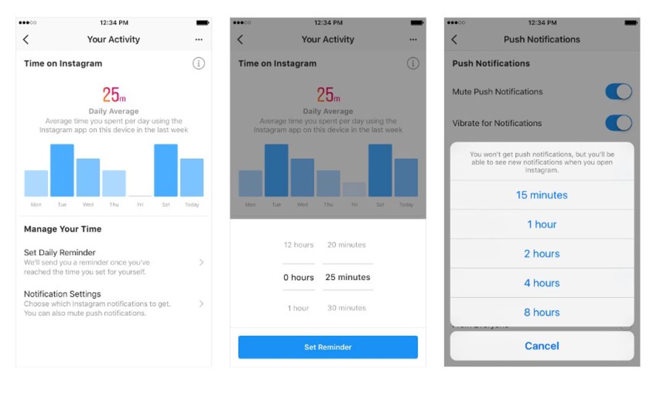 Facebook och Instagram släpper skärmtidsverktyg