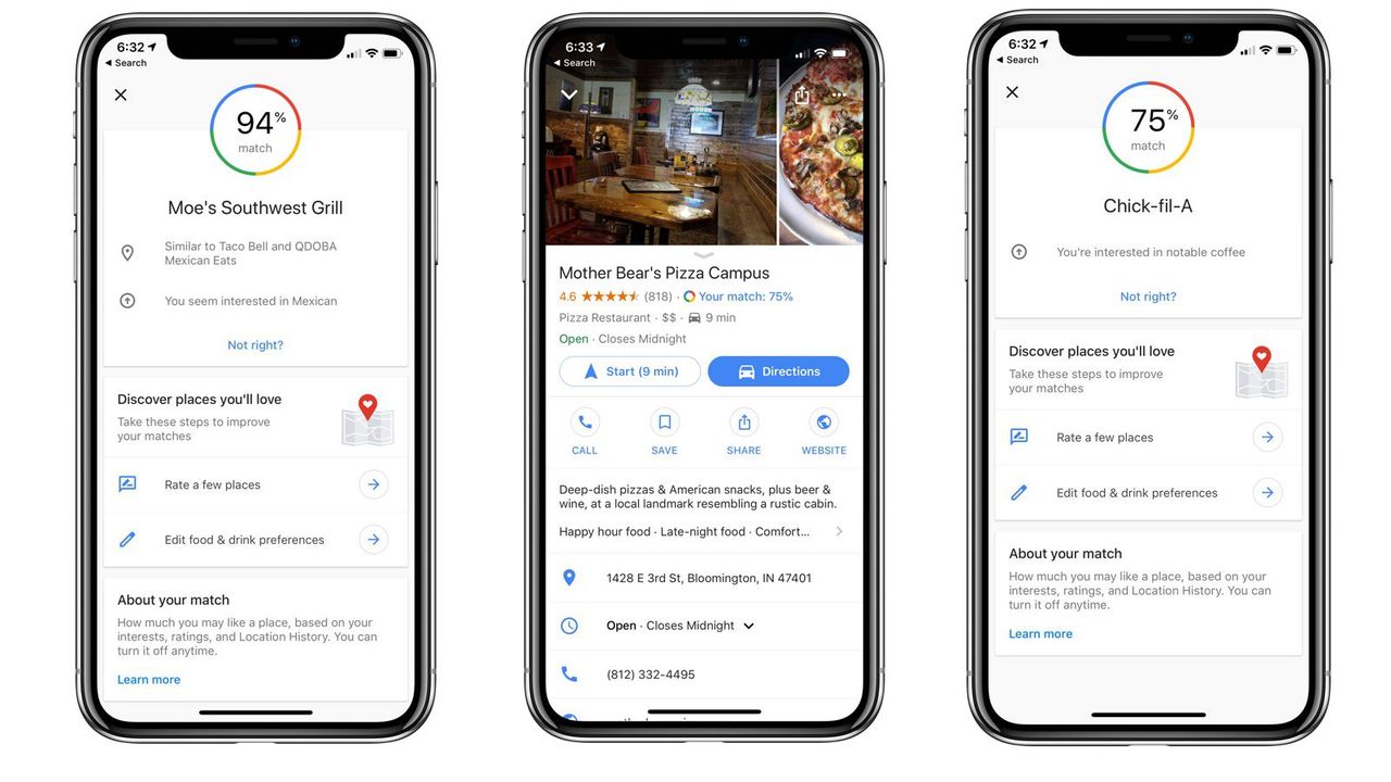 Google Maps förutspår om du kommer gilla en restaurang