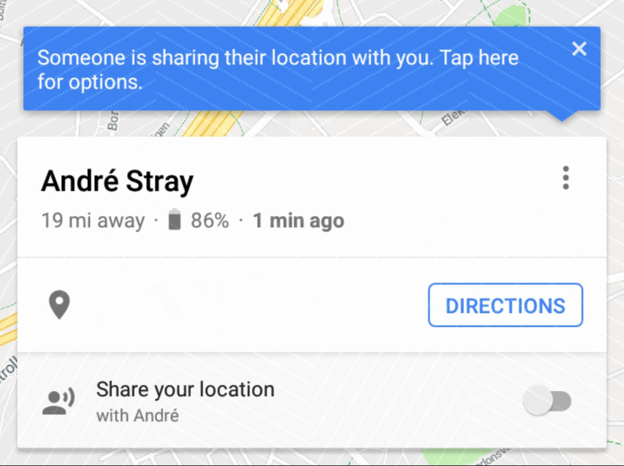 Delningsfunktion i Google Maps visar nu batterimängd