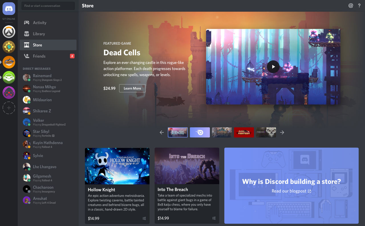 Discord lanserar spelbutik