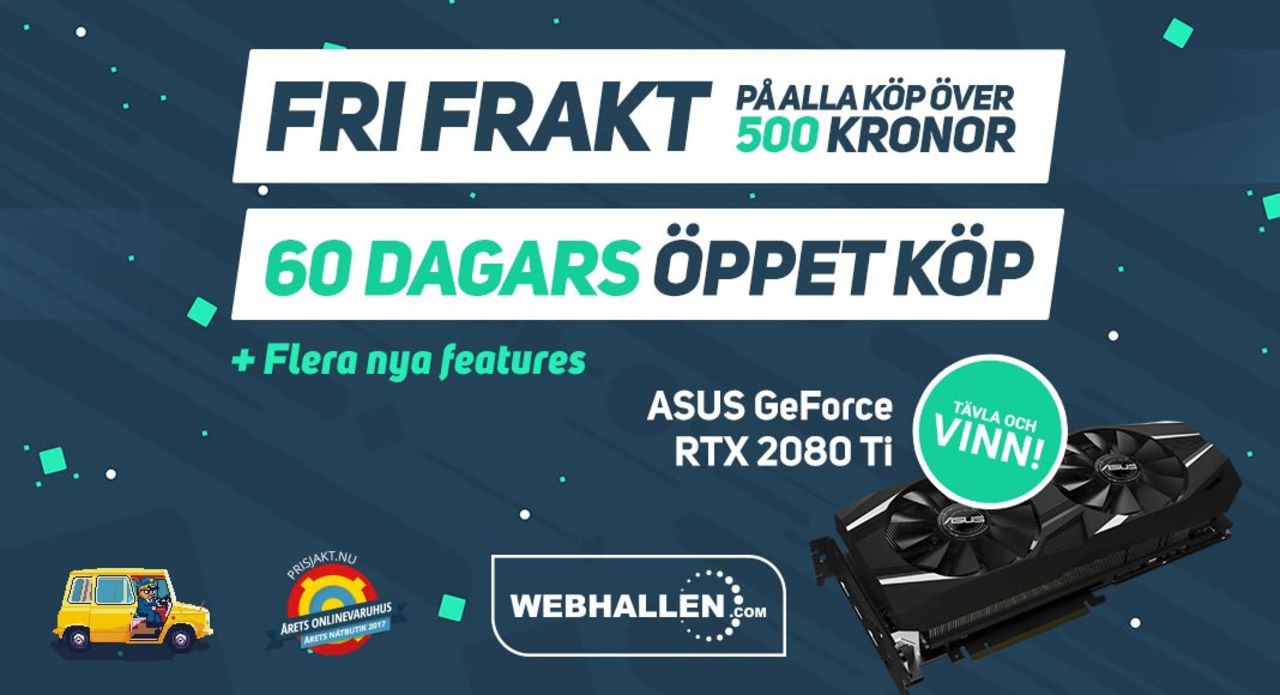 Webhallen firar nya features