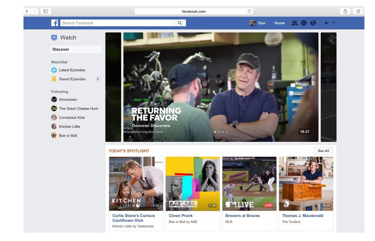 Facebook Watch lanseras i Sverige