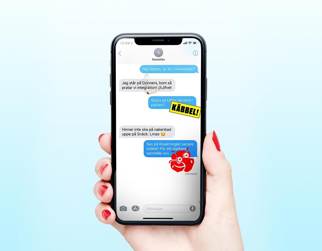 Krydda konversationerna med lite valstickers