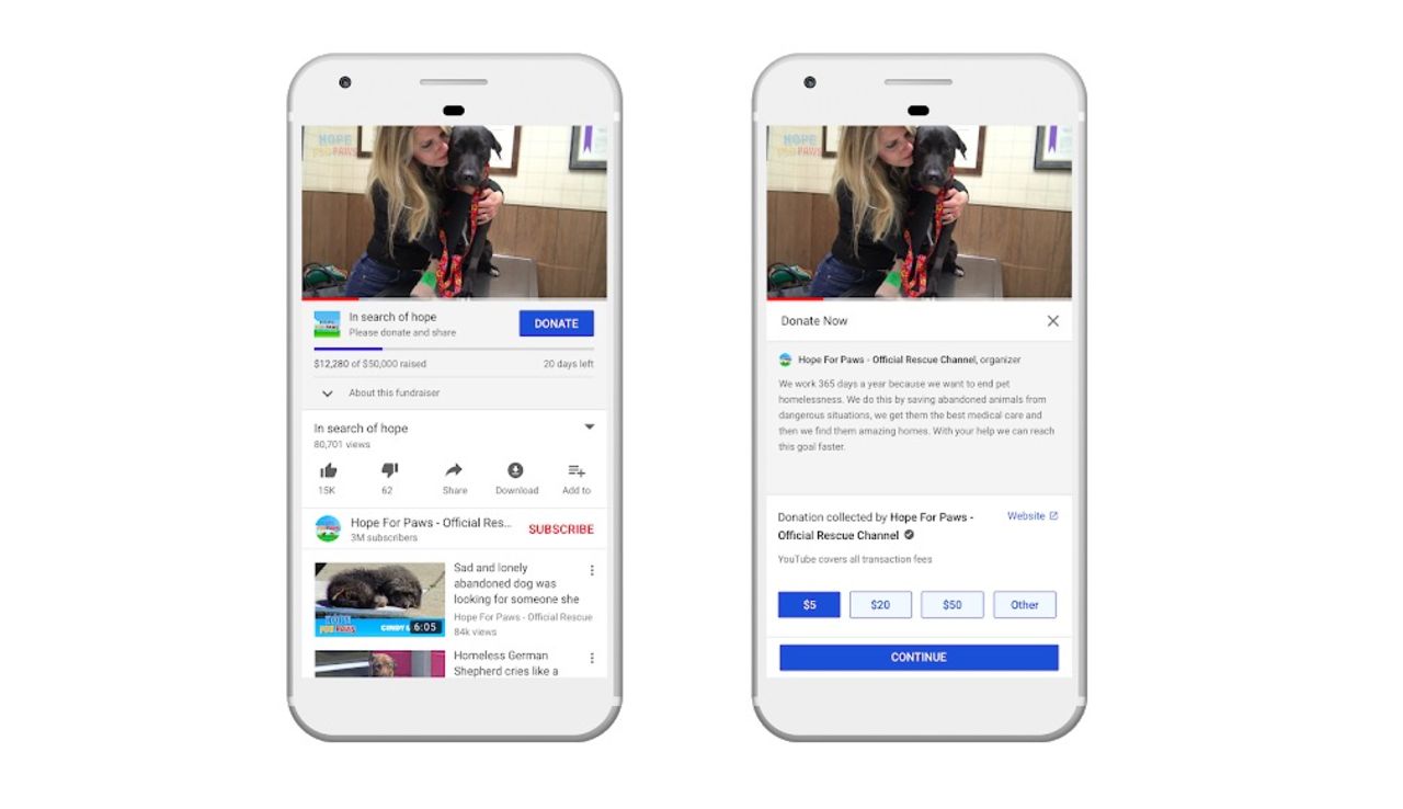 YouTube lanserar YouTube Giving
