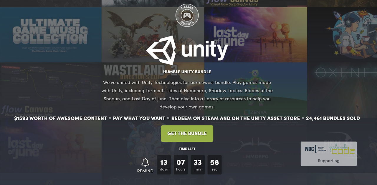 Fynda Unity-spel i ny Humble Bundle