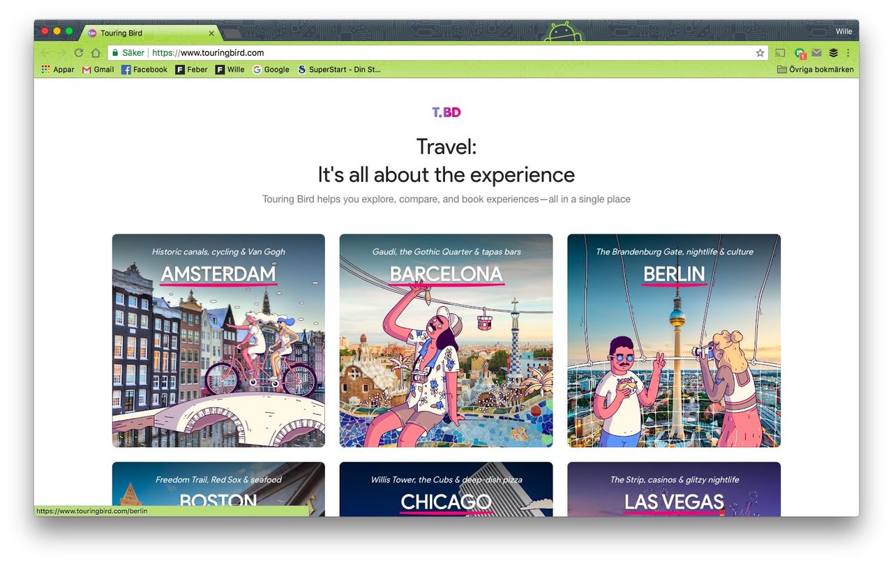 Google lanserar resesajten Touring Bird