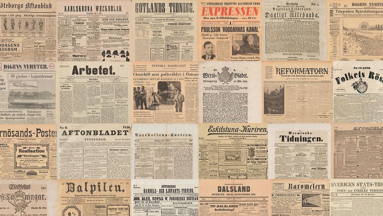 Gamla svenska tidningar görs tillgängliga på nätet
