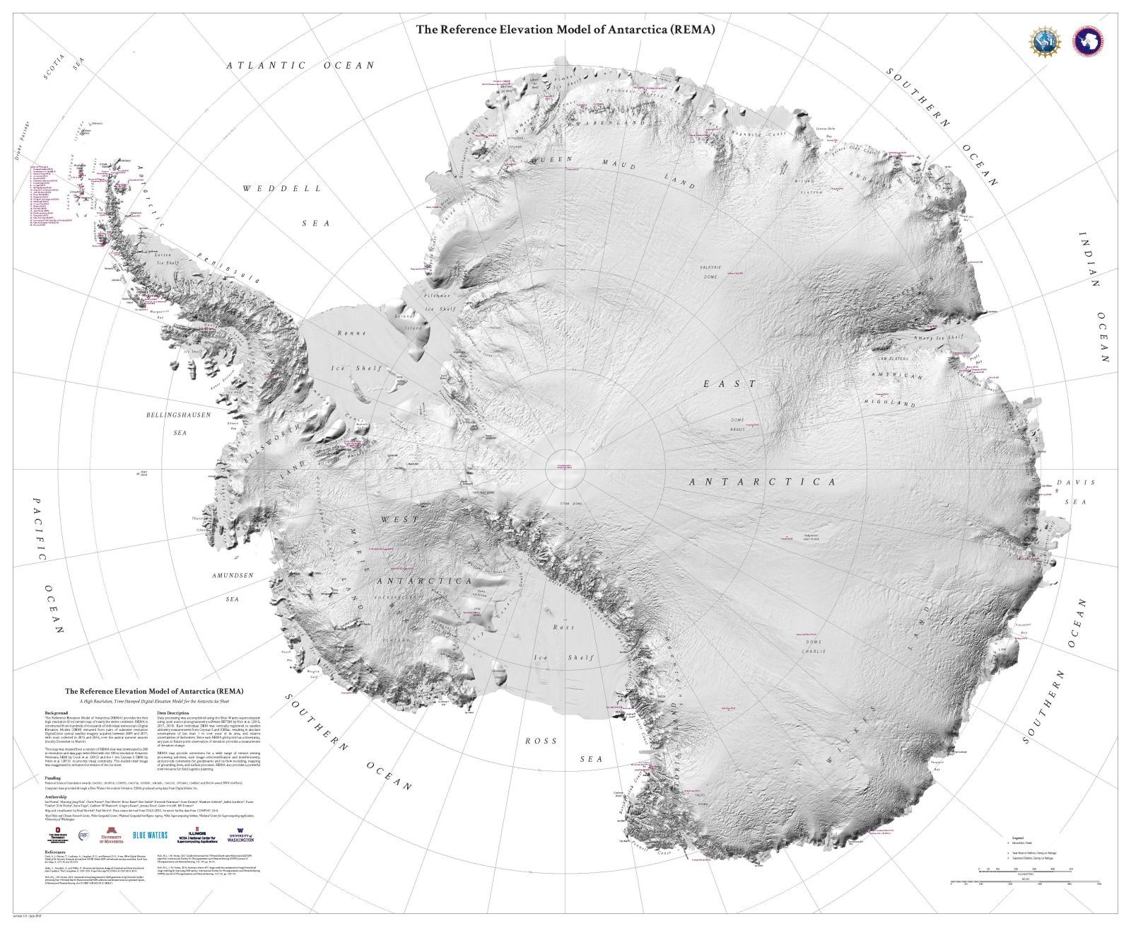 karta antarktis Extremt detaljerad karta över Antarktis. Är nu den bäst kartlagda 